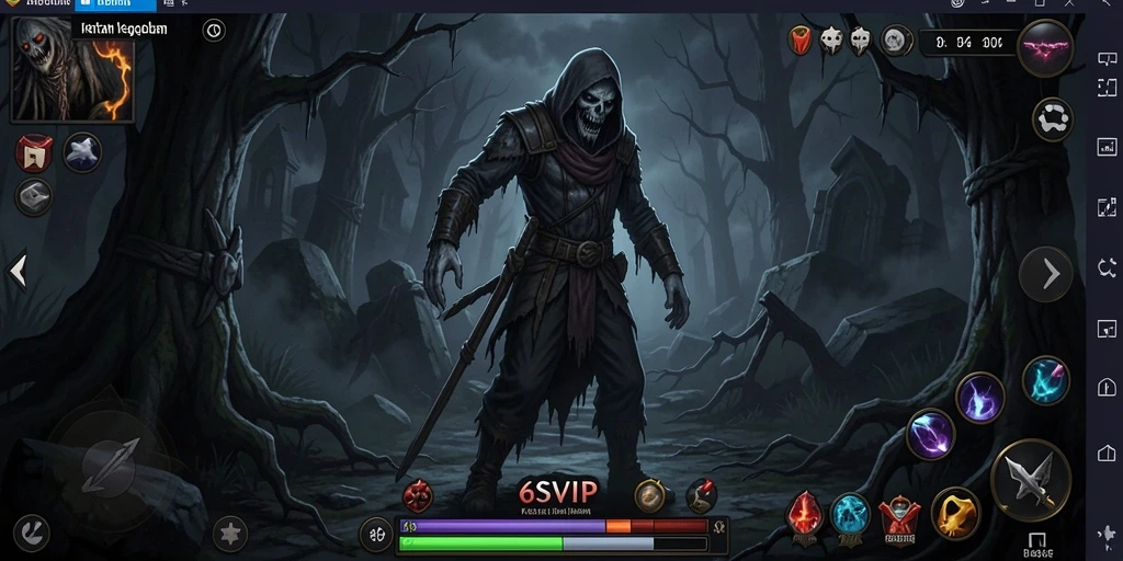 Gameplay menyeramkan di dunia gelap 6SVIP dengan ketegangan tinggi.