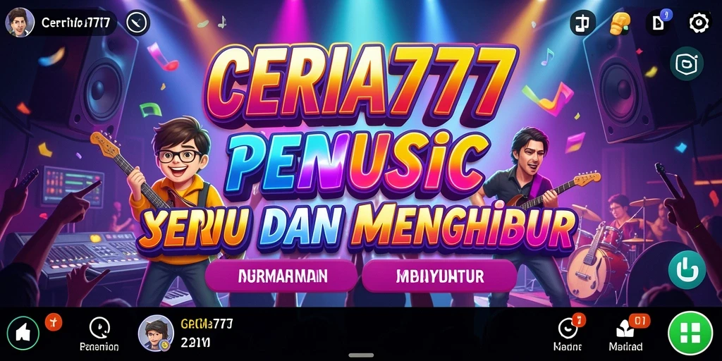 Tampilan gameplay CERIA777 yang penuh warna dan interaktif.