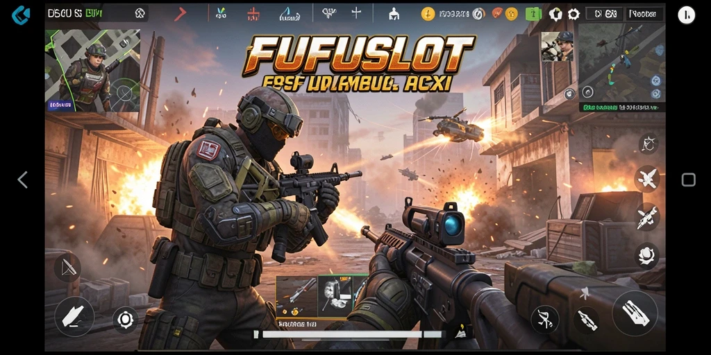 Gameplay menegangkan dari FUFUSLOT dengan aksi tembak-menembak yang seru.