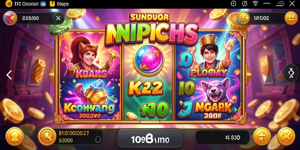 Tampilan gameplay Slot menegangkan di IN22 dengan berbagai simbol dan animasi menarik.
