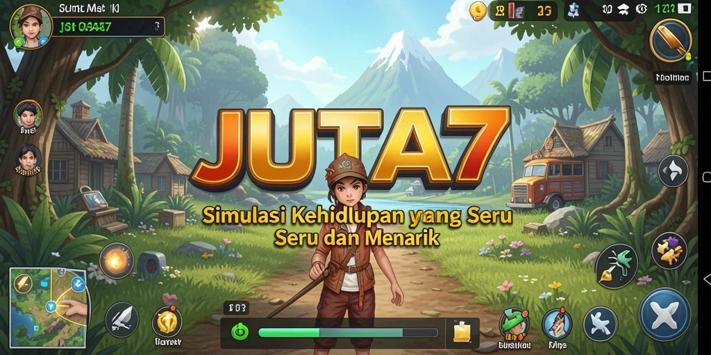 Screenshot JUTA7 menampilkan aktivitas gameplay yang menarik dan interaktif.