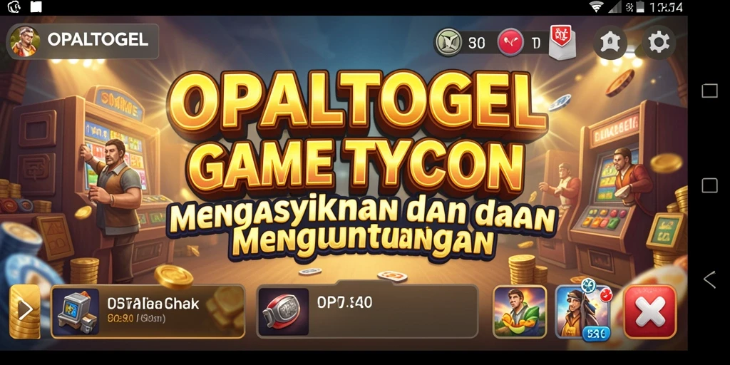 Menampilkan gameplay menarik dalam OPALTOGEL dengan fokus pada manajemen bisnis Tycoon.