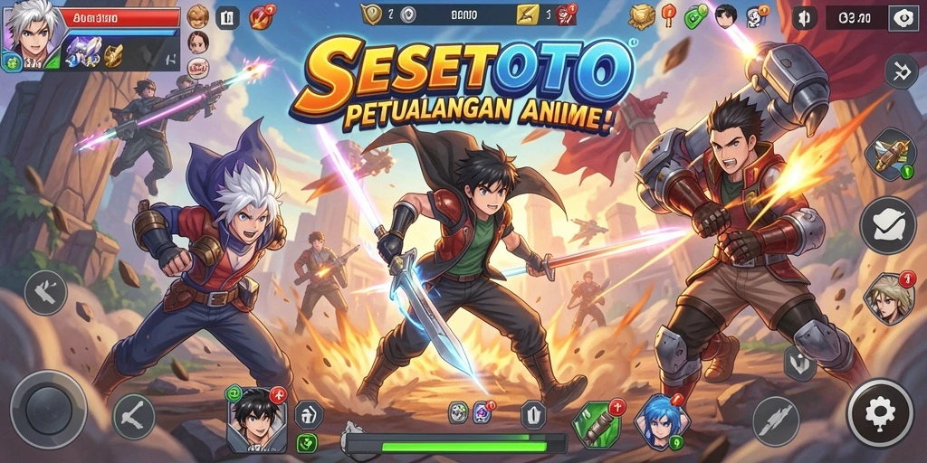 Gameplay SESETOTO menampilkan karakter Anime beraksi dalam petualangan seru.