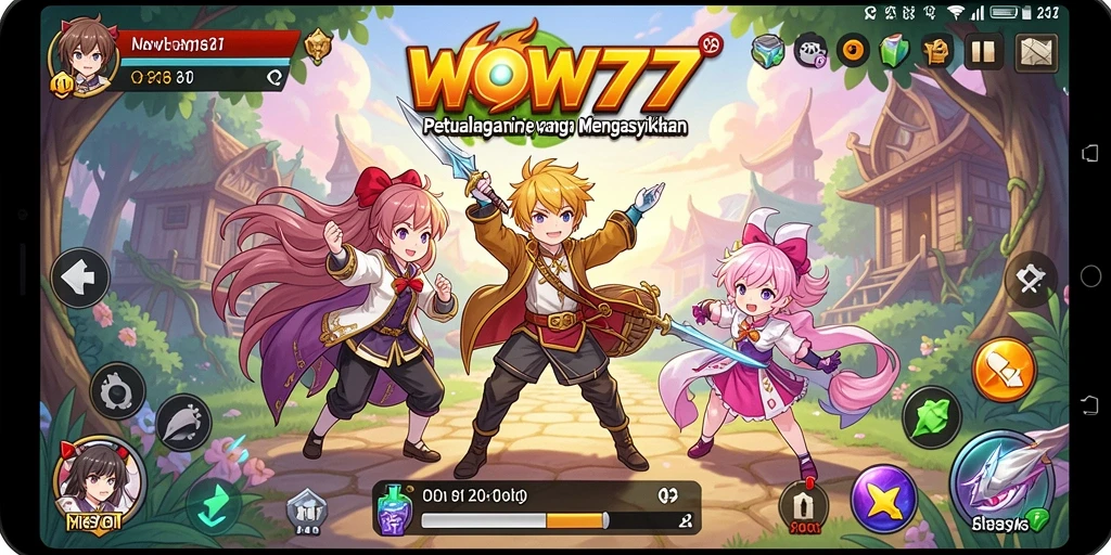 Tampilan gameplay WOW77 yang seru dan penuh aksi.